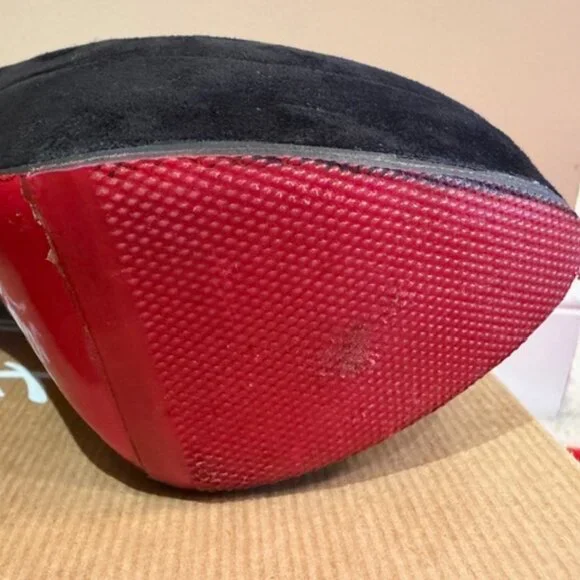 Christian Louboutin Platform Suede Bootie - Picture 9 of 16